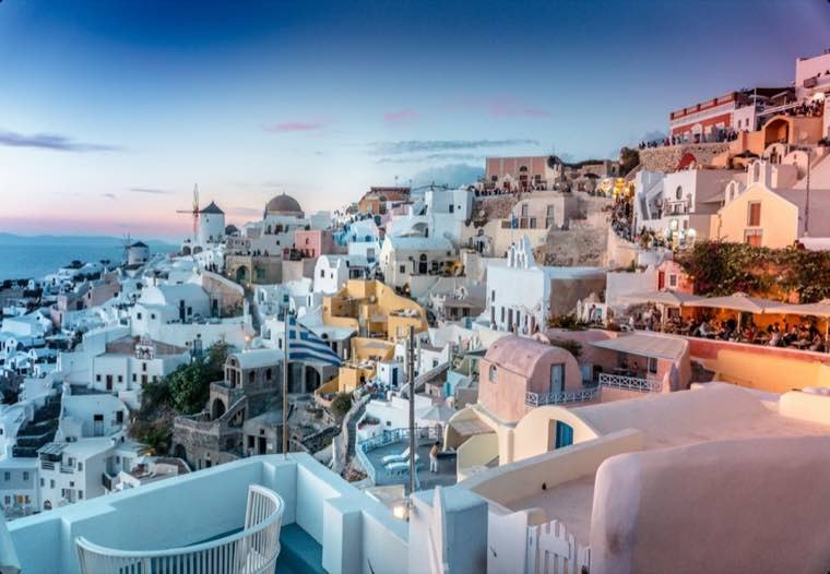 Santorini coastline